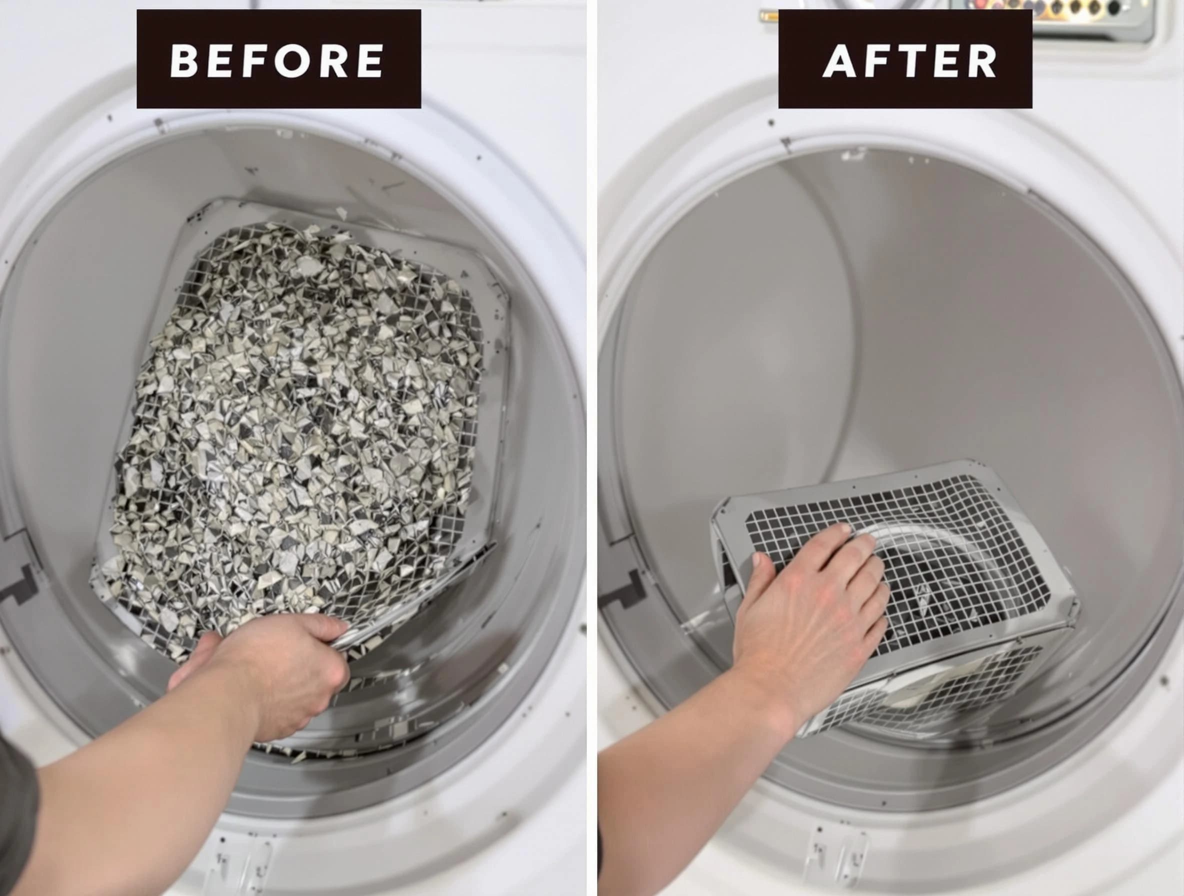 Professional lint trap cleaning by Tewksbury Dryer Vent Cleaning in Tewksbury
