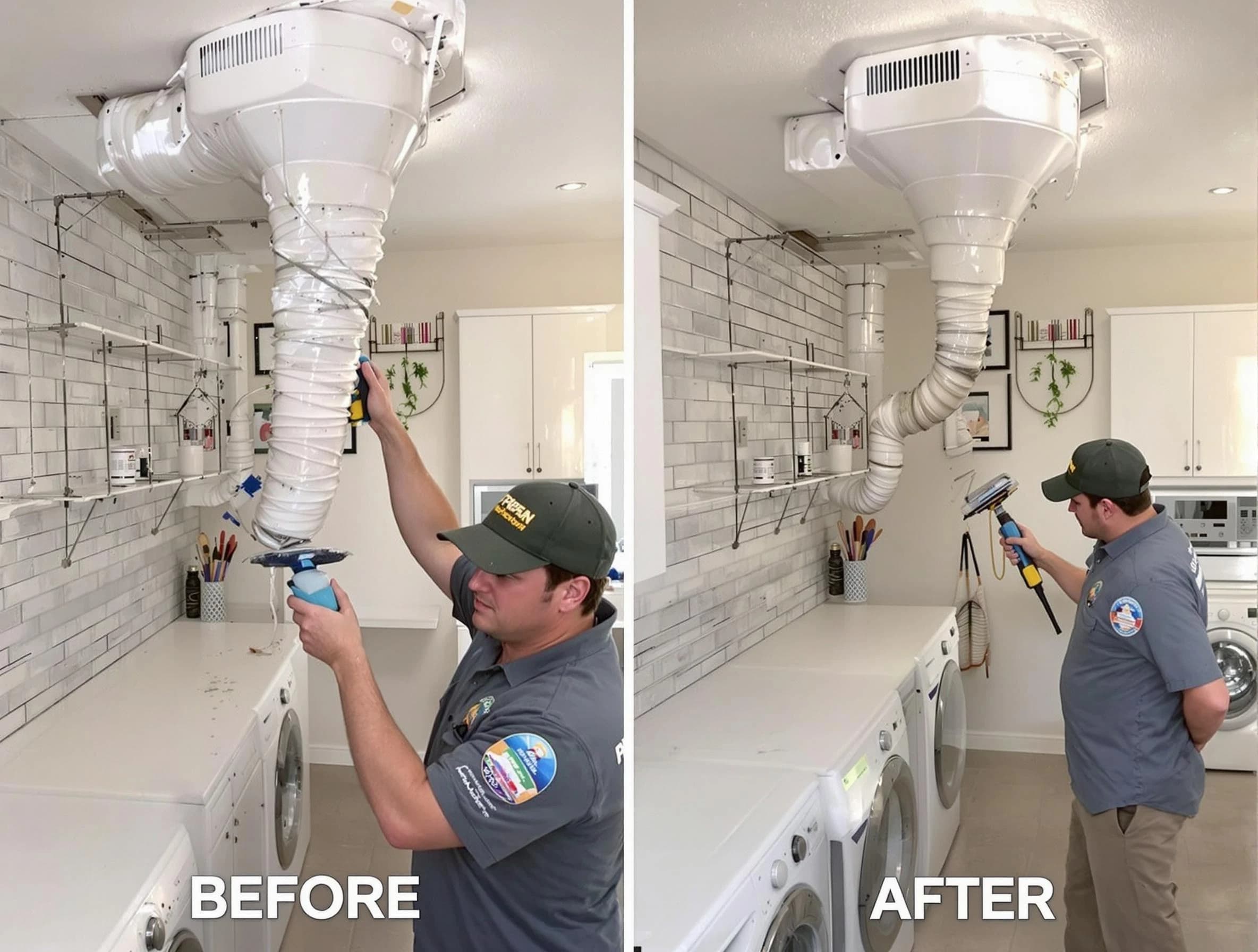 Professional dryer exhaust vent cleaning by Tewksbury Dryer Vent Cleaning in Tewksbury