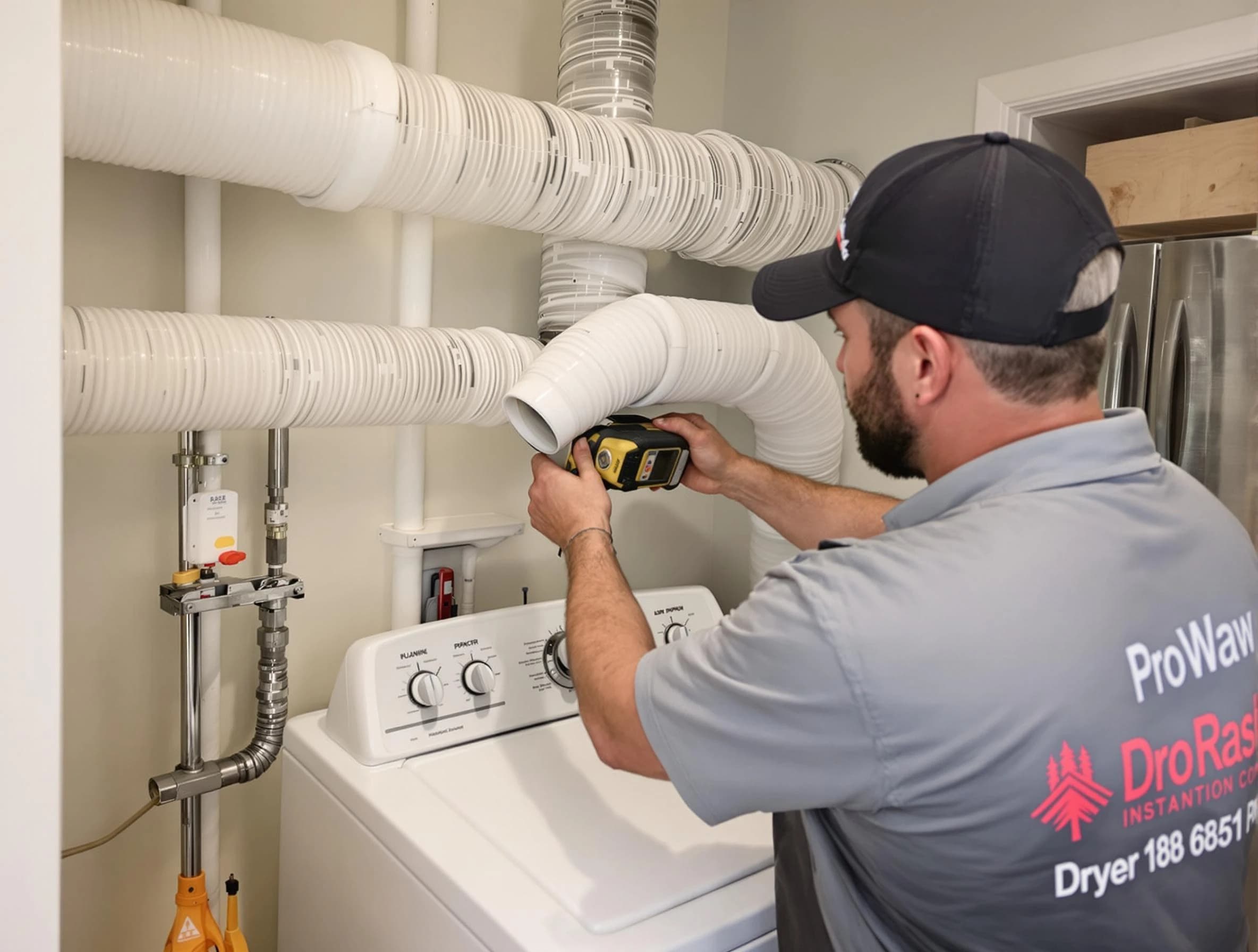 Professional dryer vent hose installation by Tewksbury Dryer Vent Cleaning in Tewksbury