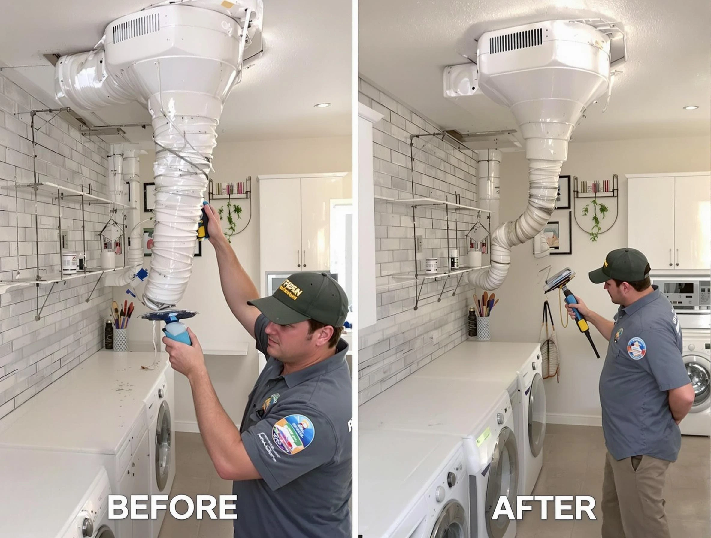 Professional dryer exhaust vent cleaning by Tewksbury Dryer Vent Cleaning in Tewksbury